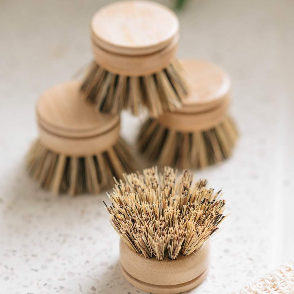 Replacement Dish Brush Heads | Eco Bamboo (Pack of 4)