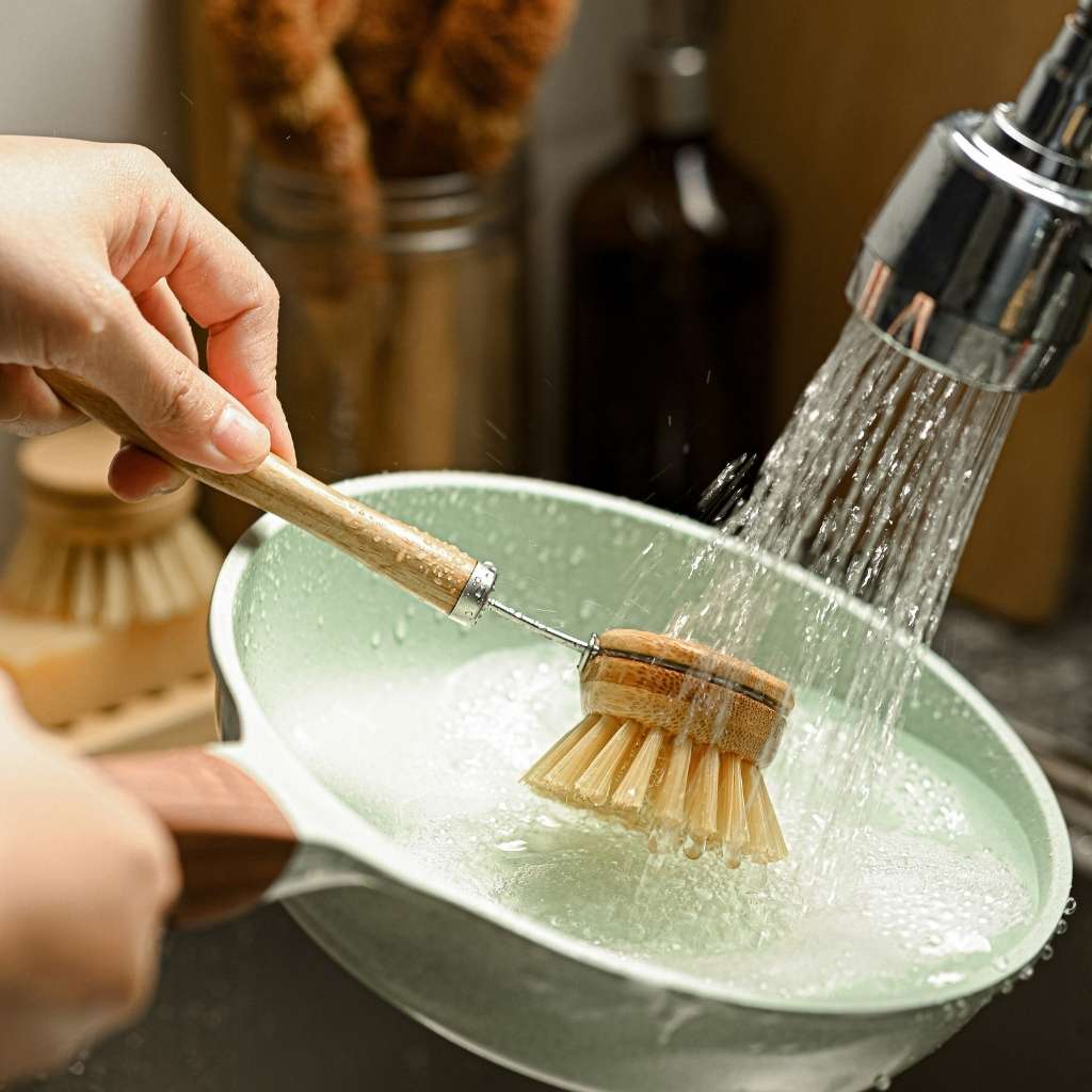 Bamboo Dish Brush Set | Eco-friendly Washing Up Brushes