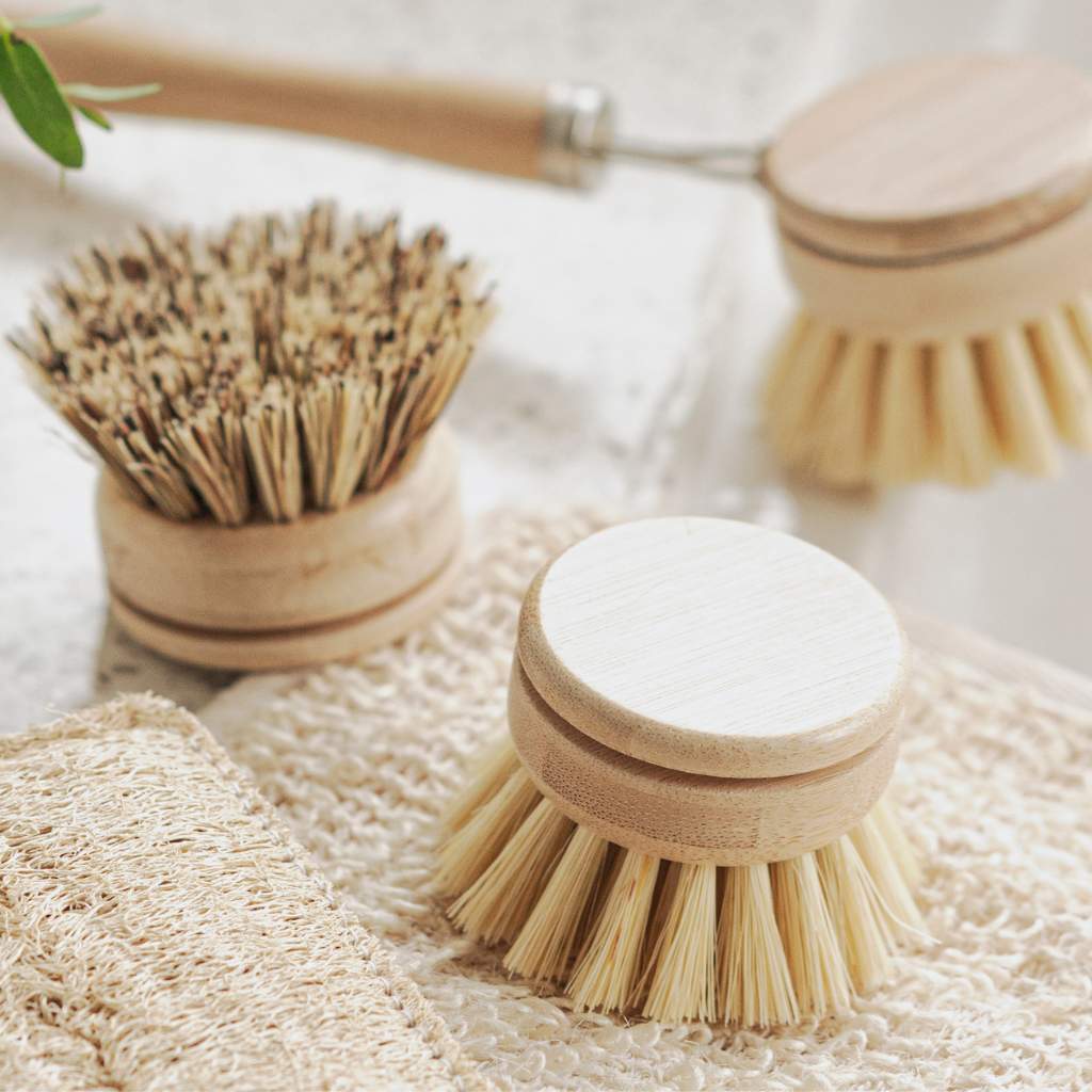 Replacement Dish Brush Heads | Eco Bamboo (Pack of 4)